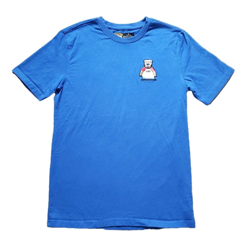 2021 South Park Embroidered Chef Size Medium Mens Vlue T-Shirt Comedy Central